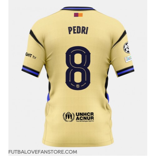 Barcelona Pedri Gonzalez #8 Vonkajší futbalový dres 2025-26 Krátky Rukáv Barcelona Pedri Gonzalez #8 Vonkajší futbalový dres 2025-26 Krátky Rukáv